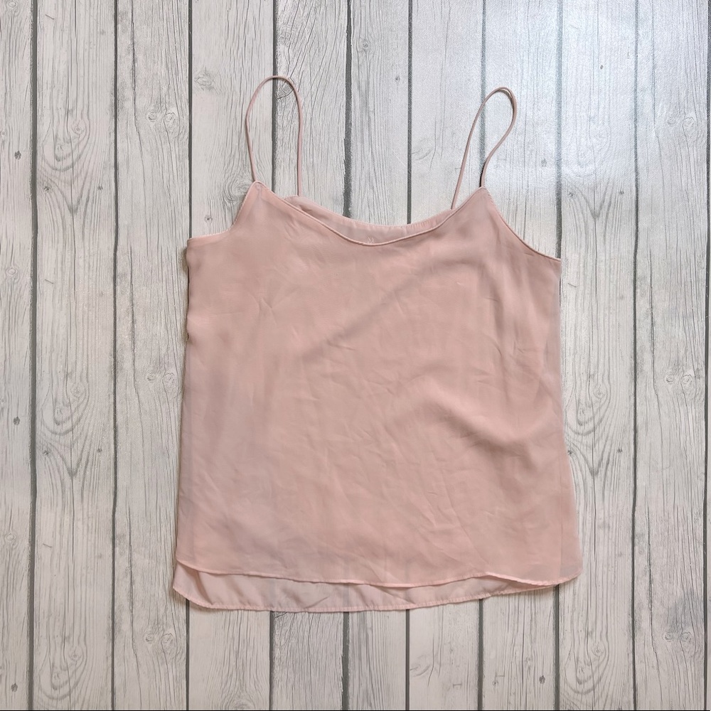 Blush pink small New York and company cami. Double layer